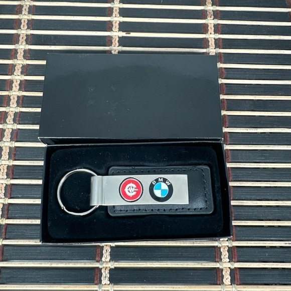 BMW Preferred Owner San Luis Obispo Key Ring Keychain Fob. New Car Racing Black